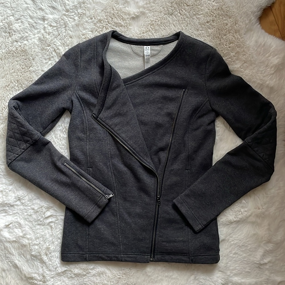 Under Armour Women's XS Studio Terry Moto Jacket